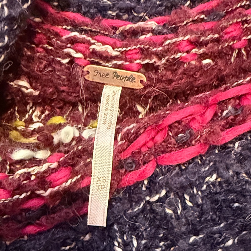 Free People Oversized Knit Crochet Sweater - Picture 3 of 4